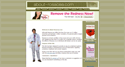 Desktop Screenshot of about-rosacea.com